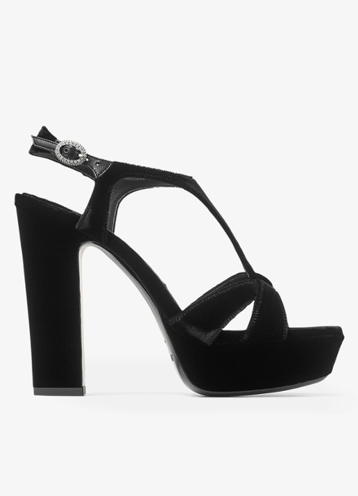 Jimmy Choo Kesia 120 sandalette van fluweel