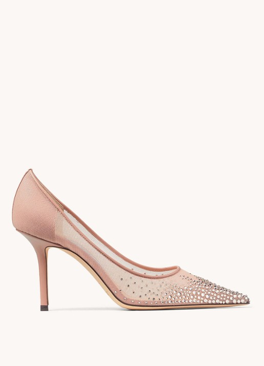 Jimmy Choo Love 85 pump met lamsleren details