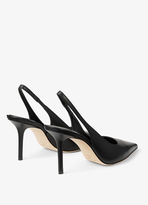 Jimmy Choo Love 85 slingback van kalfsleer - achterkant 5 zwart