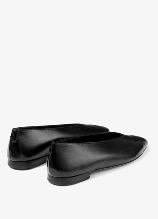 Jimmy Choo Margot ballerina van kalfssuède - achterkant 3 zwart
