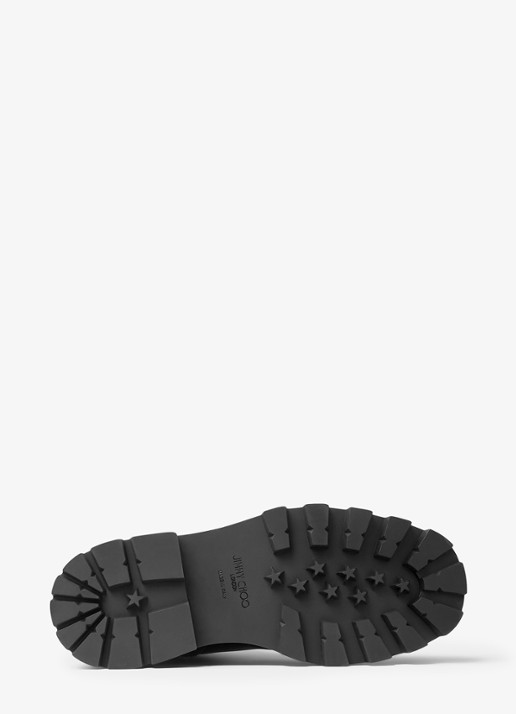 Jimmy Choo Meena Flat enkellaarsje van kalfsleer - achterkant 5 zwart