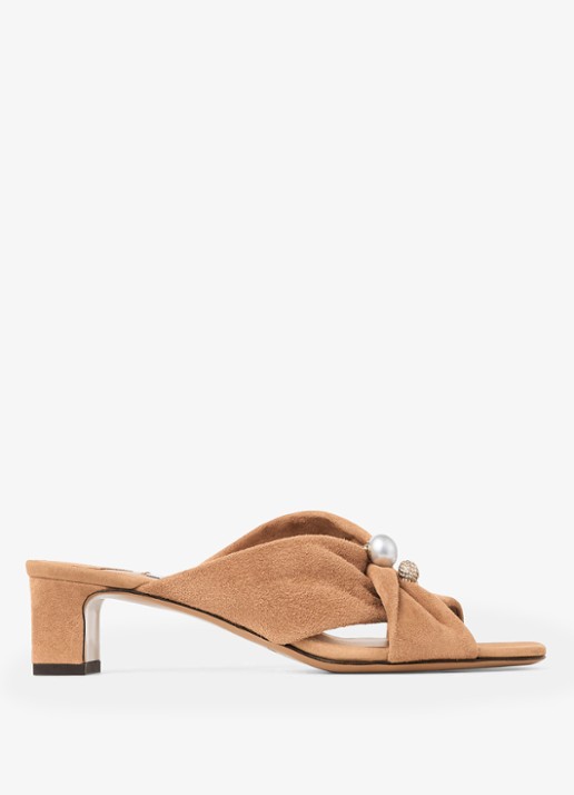 Jimmy Choo Rafi 45 muiltje van geitensuède