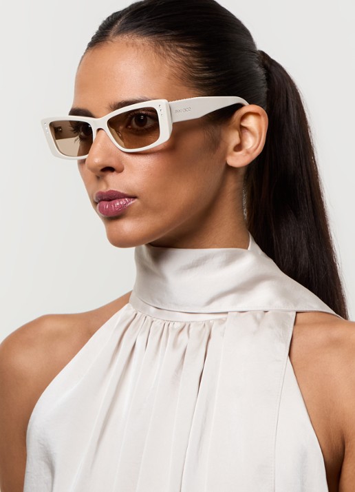 Jimmy Choo Retro zonnebril JC5002BU - voorkant 5 wit
