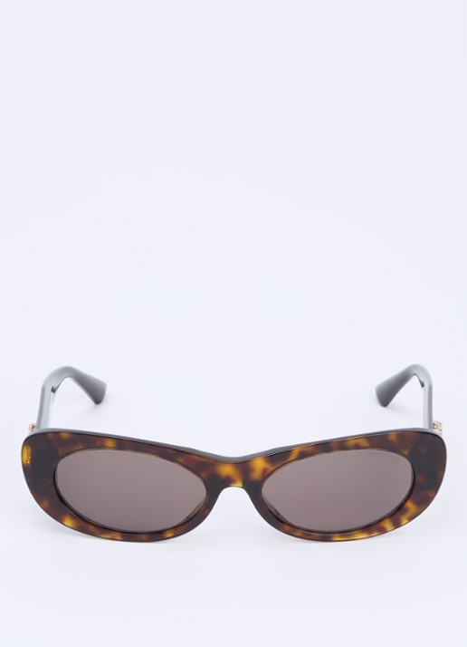 Jimmy Choo Retro zonnebril JC5038BU - detail donkerbruin