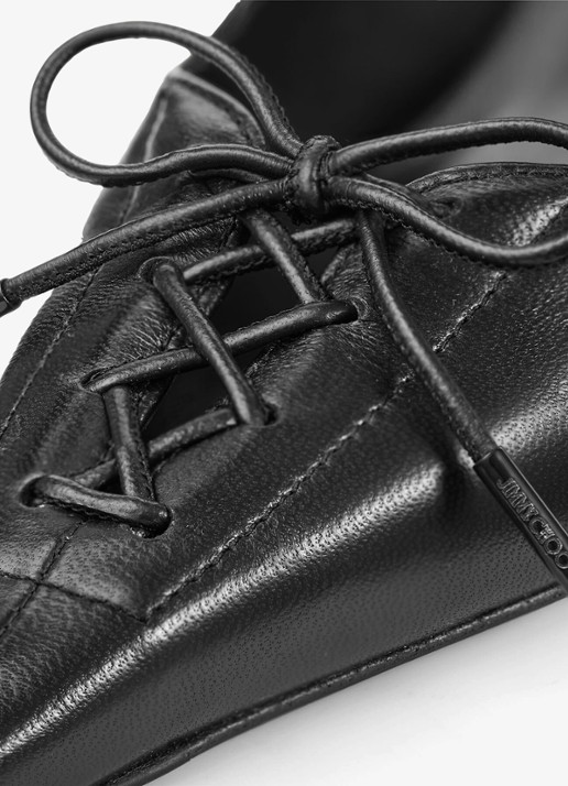 Jimmy Choo Scarlett 50 pump van lamsleer - detail 3 zwart