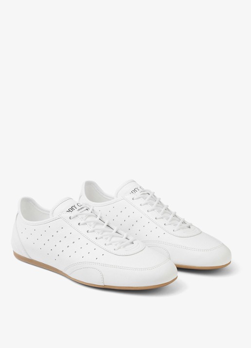 Jimmy Choo Sunny/F sneaker van leer - detail wit