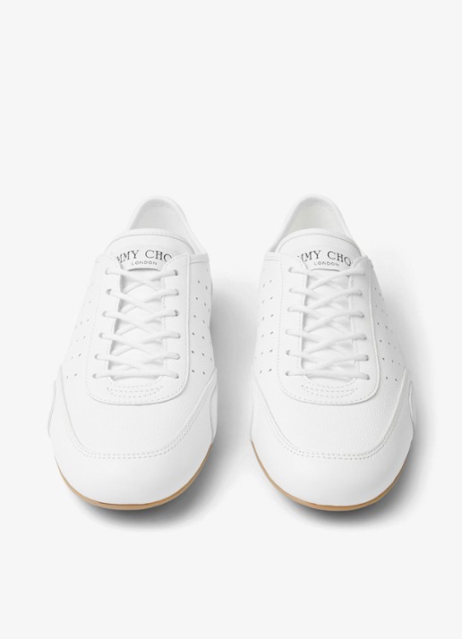 Jimmy Choo Sunny/F sneaker van leer - detail 2 wit