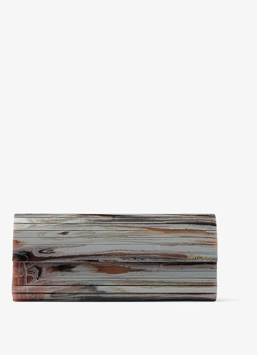 Jimmy Choo Sweetie Plexi clutch met afneembare schouderriem