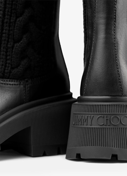 Jimmy Choo Tamia chelsea boot van kalfsleer - detail 2 zwart