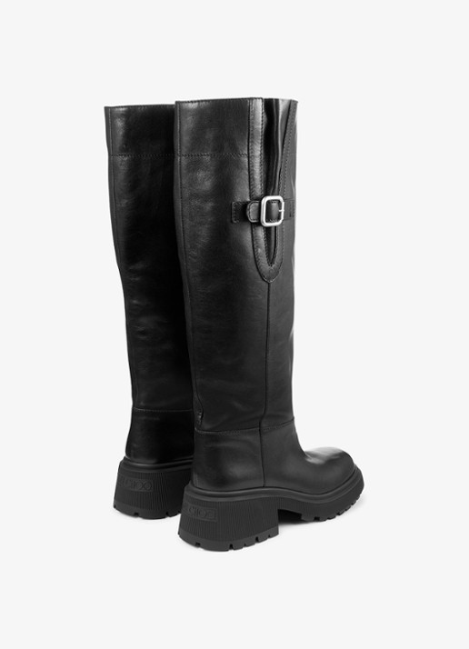 Jimmy Choo Tamsin overknee laars van kalfsleer - achterkant 4 zwart