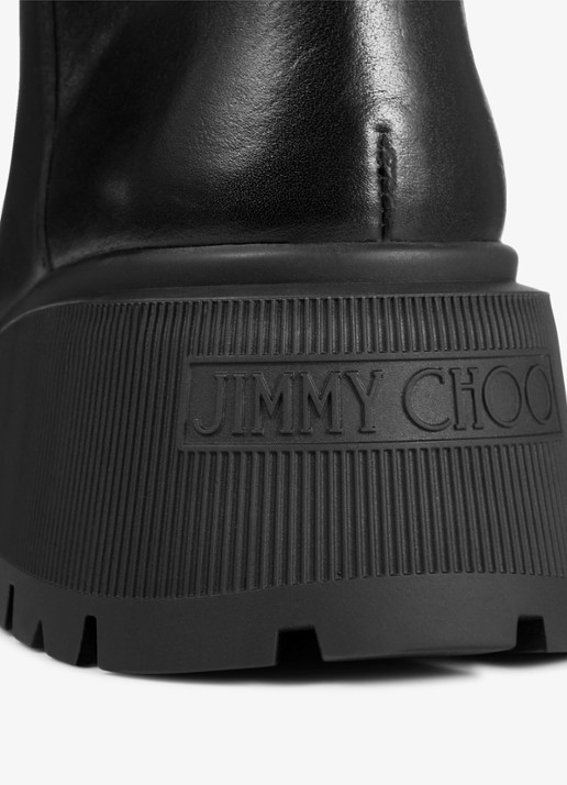 Jimmy Choo Tamsin overknee laars van kalfsleer - detail 3 zwart