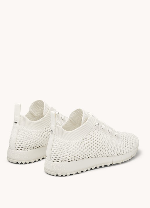 Jimmy Choo Veles sneaker van mesh - detail 3 gebroken wit
