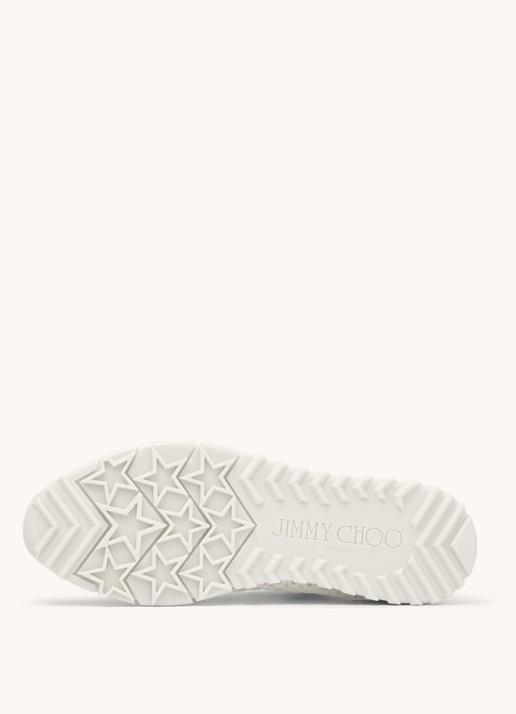 Jimmy Choo Veles sneaker van mesh - detail 4 gebroken wit