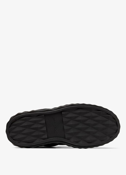 Jimmy Choo Xan enkellaarsje van leer met logo - achterkant 5 zwart