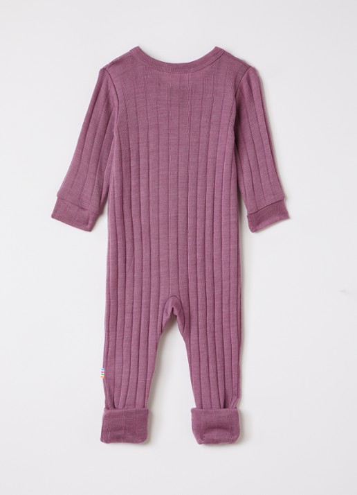 Joha Babypak in zijdeblend met ribstructuur - voorkant 2 taupe
