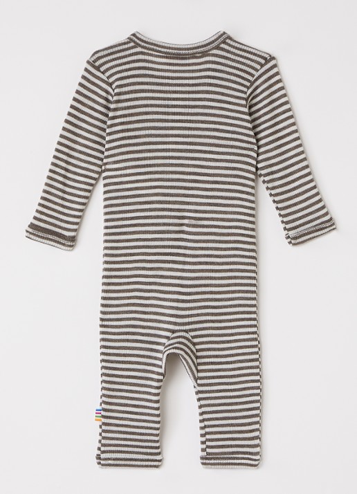 Joha Babypak in zijdeblend met streepprint - voorkant 2 zand