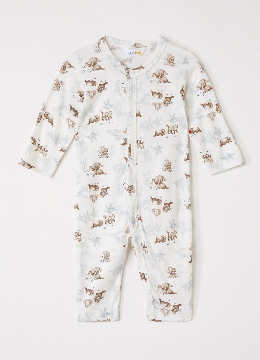 Joha Babypak met print - voorkant creme