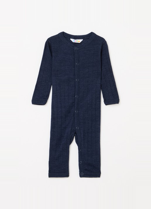 Joha Babypak van merino wol - voorkant donkerblauw