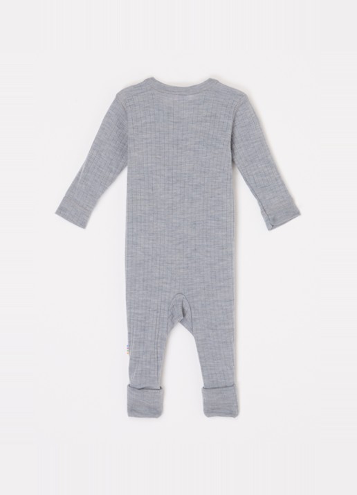 Joha Babypak van merino wol - voorkant 2 grijs