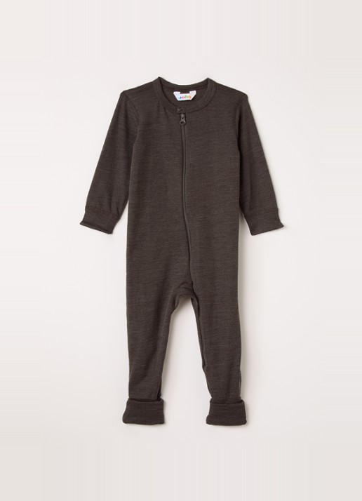 Joha Babypak van merino wol - voorkant 3 donkerbruin