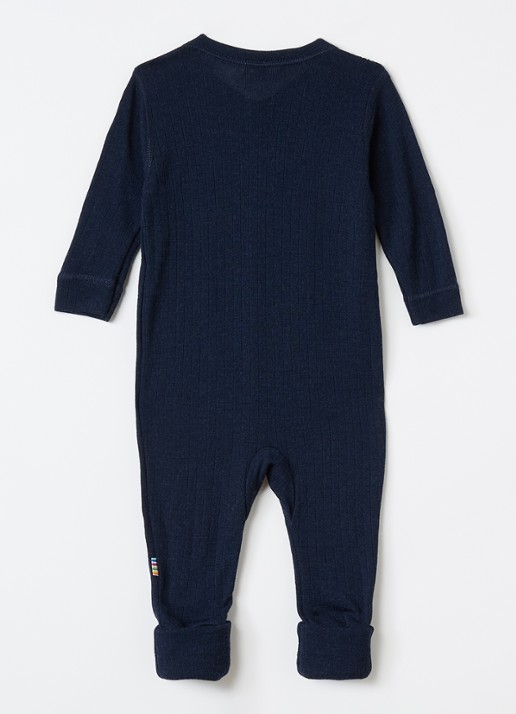 Joha Babypak van merino wol - detail 3 donkerblauw