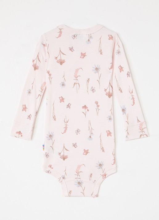 Joha Bamboo romper met print - voorkant 2 roze