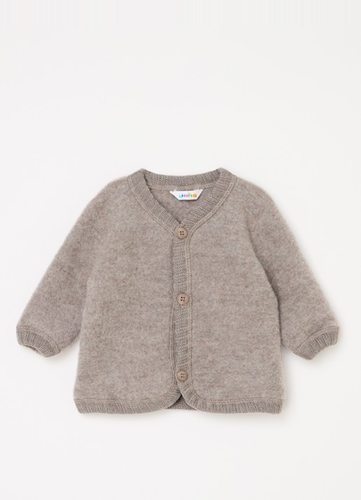 Joha Grofgebreid vest van merino wol