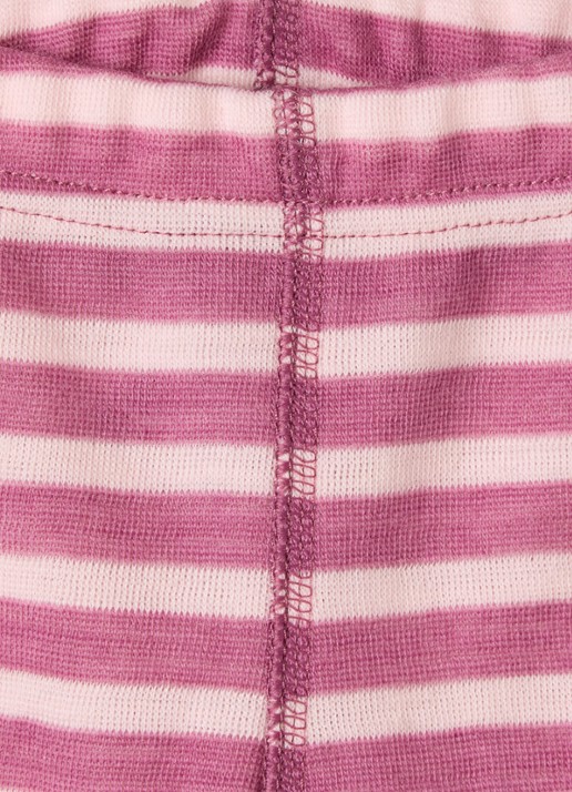 Joha Legging in wolblend met streepprint - detail 3 roze
