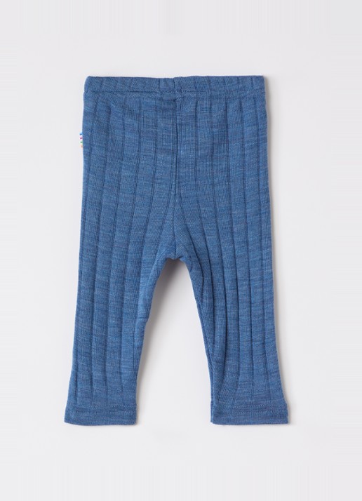 Joha Legging in zijdeblend - voorkant 2 petrol