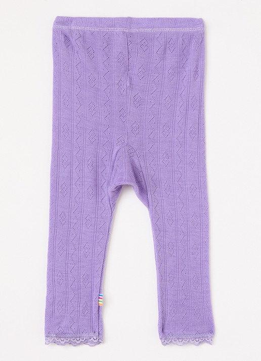 Joha Legging met ribstructuur - voorkant 2 paars