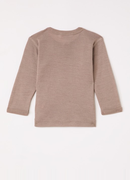 Joha Longsleeve met stretch - voorkant 2 donkerbeige