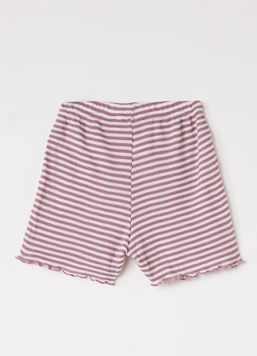 Joha Loose fit korte broek in zijdeblend - voorkant 2 roze