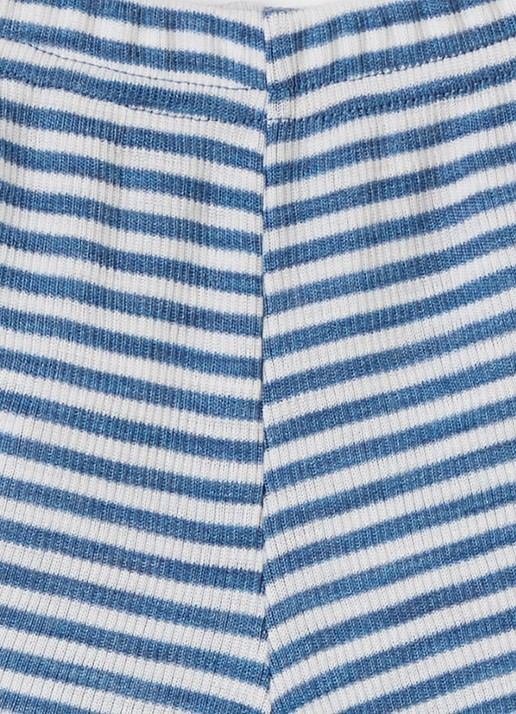 Joha Loose fit korte broek in zijdeblend - detail 3 staalblauw