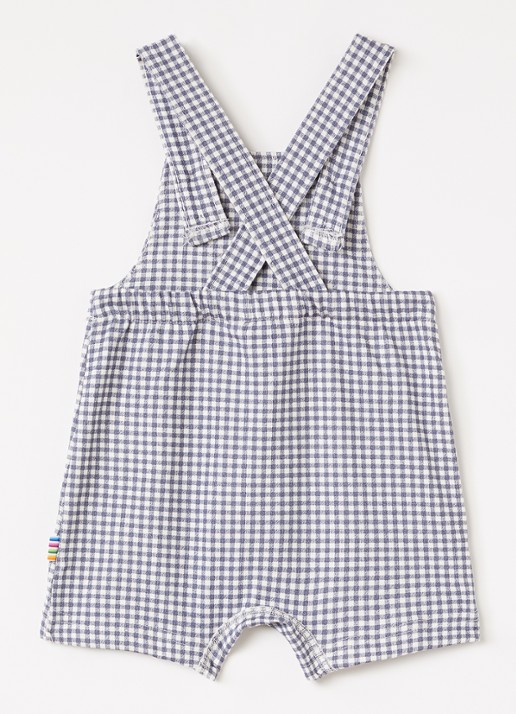 Joha Playsuit met ruitdessin - voorkant 2 donkerblauw
