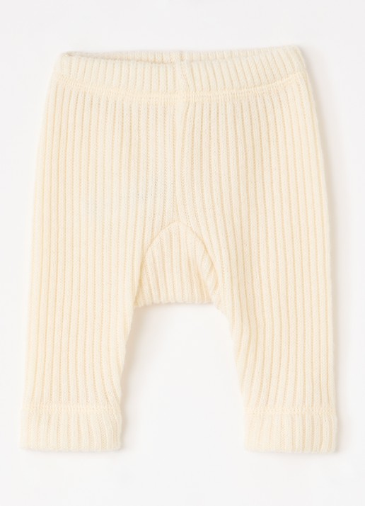 Joha Ribgebreide legging van merino wol