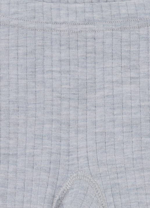 Joha Ribgebreide maillot van merino wol - detail grijs