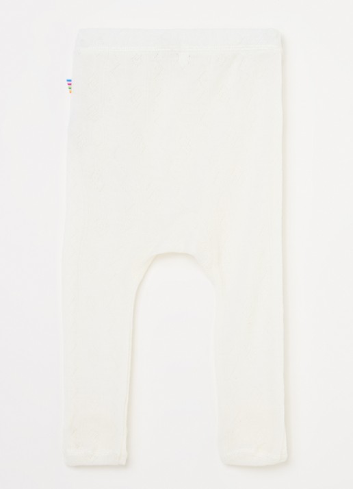 Joha Ribgebreide maillot van merino wol - voorkant 2 creme