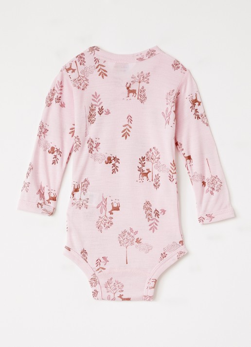 Joha Romper in zijdeblend met print - voorkant 2 lichtroze