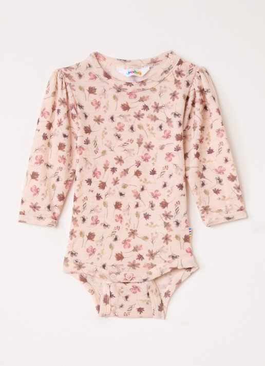 Joha Romper van merino wol met bloemenprint