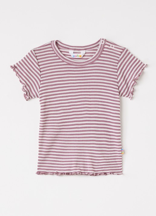 Joha T-shirt in zijdeblend met streepprint