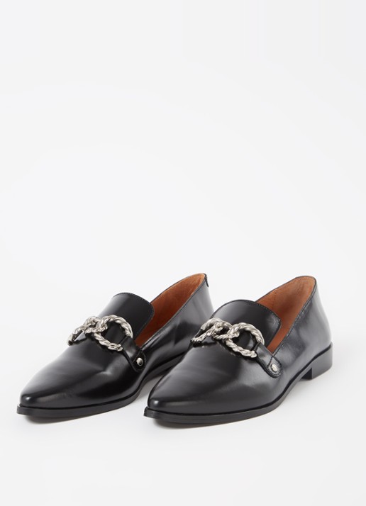 Jonak Alicante loafer van leer - detail 3 zwart