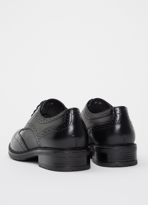 Jonak Altitude brogue van leer - achterkant 3 zwart