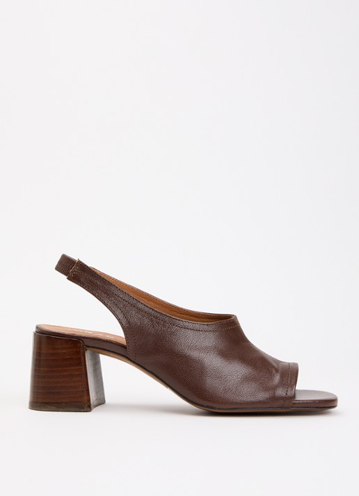 Jonak Brownie sandalette van geitenleer