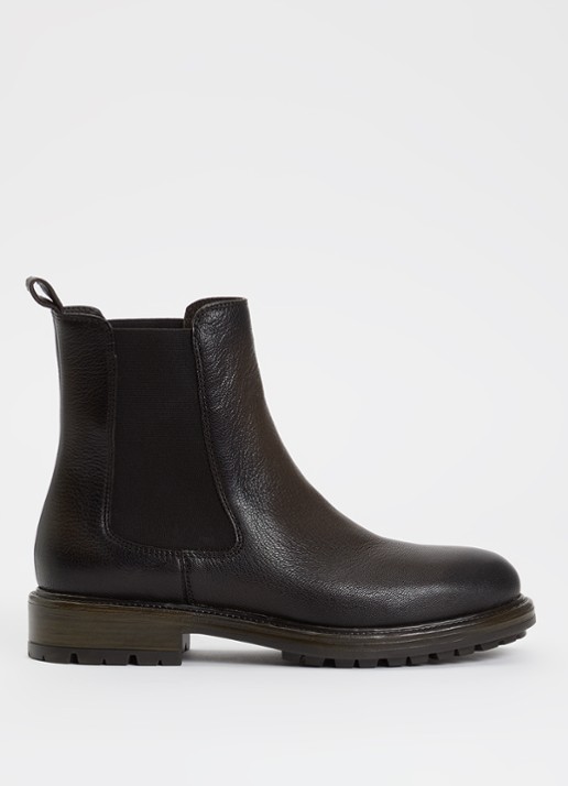 Jonak Celina chelsea boot van geitenleer met structuur