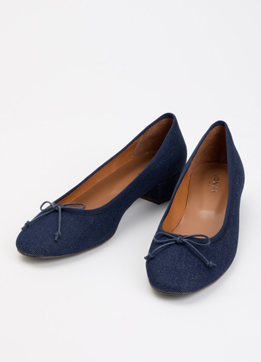 Jonak Dadou ballerina van denim - detail denim