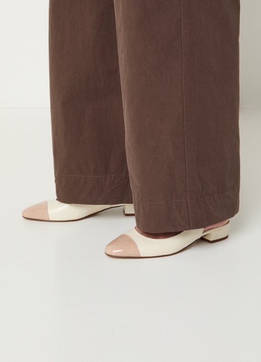 Jonak Decision slingback van kalfsleer - voorkant 2 creme
