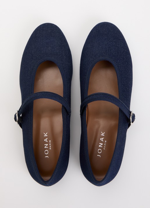 Jonak Deesse ballerina van denim - detail 5 denim