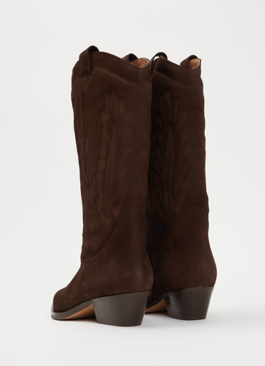 Jonak Delea cowboylaars van suède - achterkant bruin