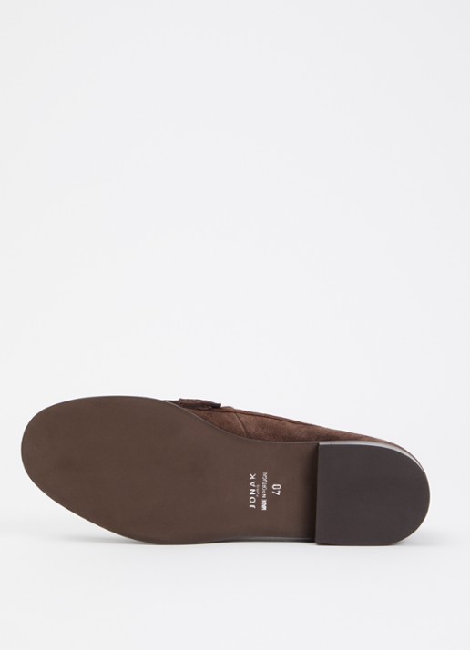 Jonak Delice loafer van kalfssuède - detail 6 bruin