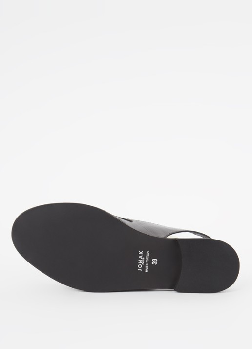 Jonak Delphy loafer van leer  - detail 3 zwart